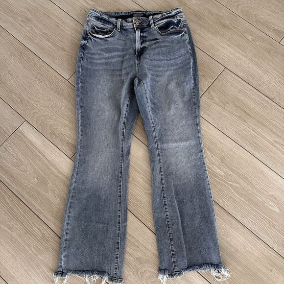 Judy Blue High Waist Double Button Bootcut Denim Jeans 88140 Size 16W - Picture 2 of 9